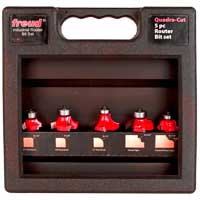 Freud 5 Piece Edge Bit Set